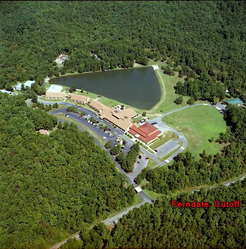 Overhead image of campus with Ferndale Cutoff labeled