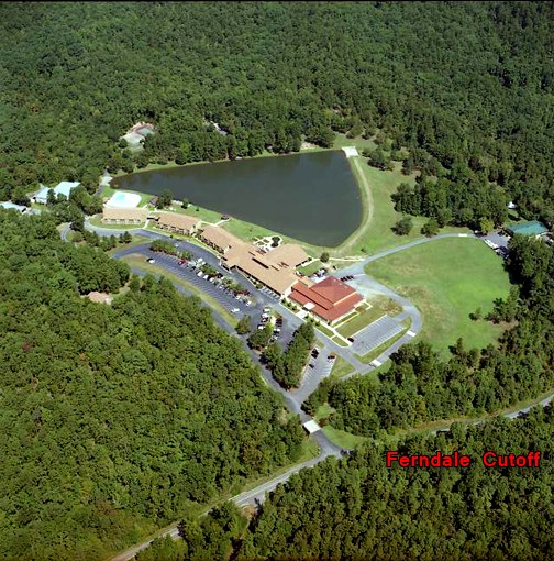 Overhead image of campus with Ferndale Cutoff labeled
